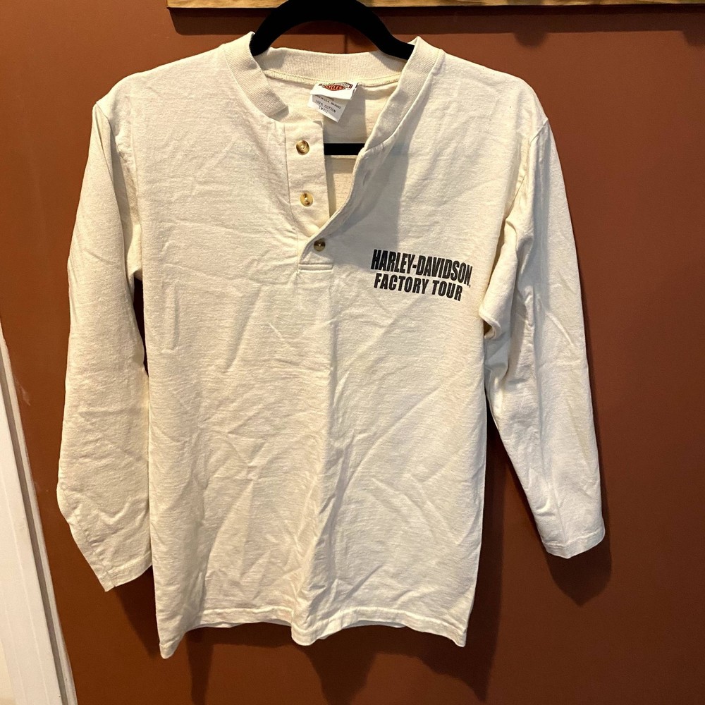 GUC HARLEY DAVIDSON FACTORY TOUR LONG SLEEVE SHIRT SIZE SMALL
